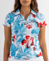 UNM Red White & Beaches Women's Polo - Yatta Golf