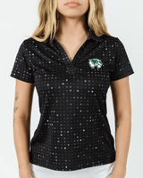 UVU Black Glitter Women's Polo - Yatta Golf