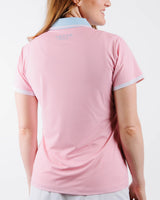 Whimsy Pink Women's Golf Polo - Yatta Golf
