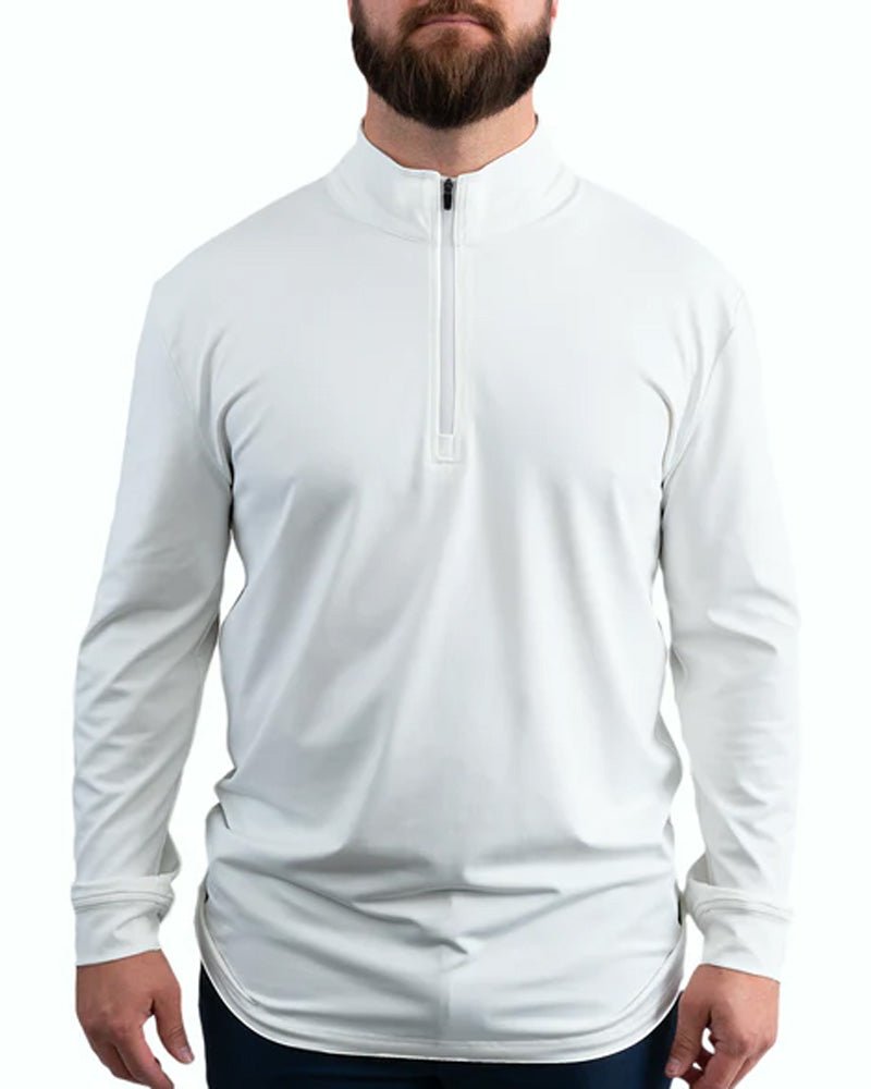 White Quarter Zip - Men's - Yatta Golf