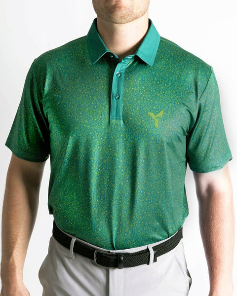 Christmas Golf Shirt | Green Holiday Polo By Yatta Golf