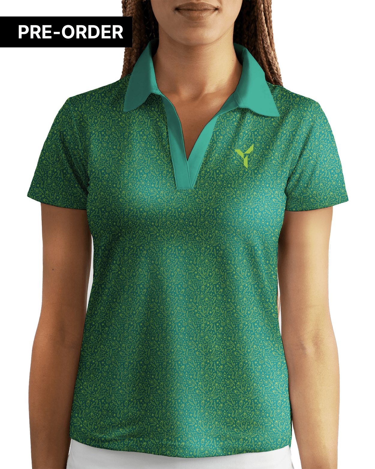 Winter Greens Women's Golf Polo LIMITED EDITION - Yatta Golf