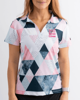 Women's Birdie Dropper Polo Cancer Awareness Edition - Yatta Golf