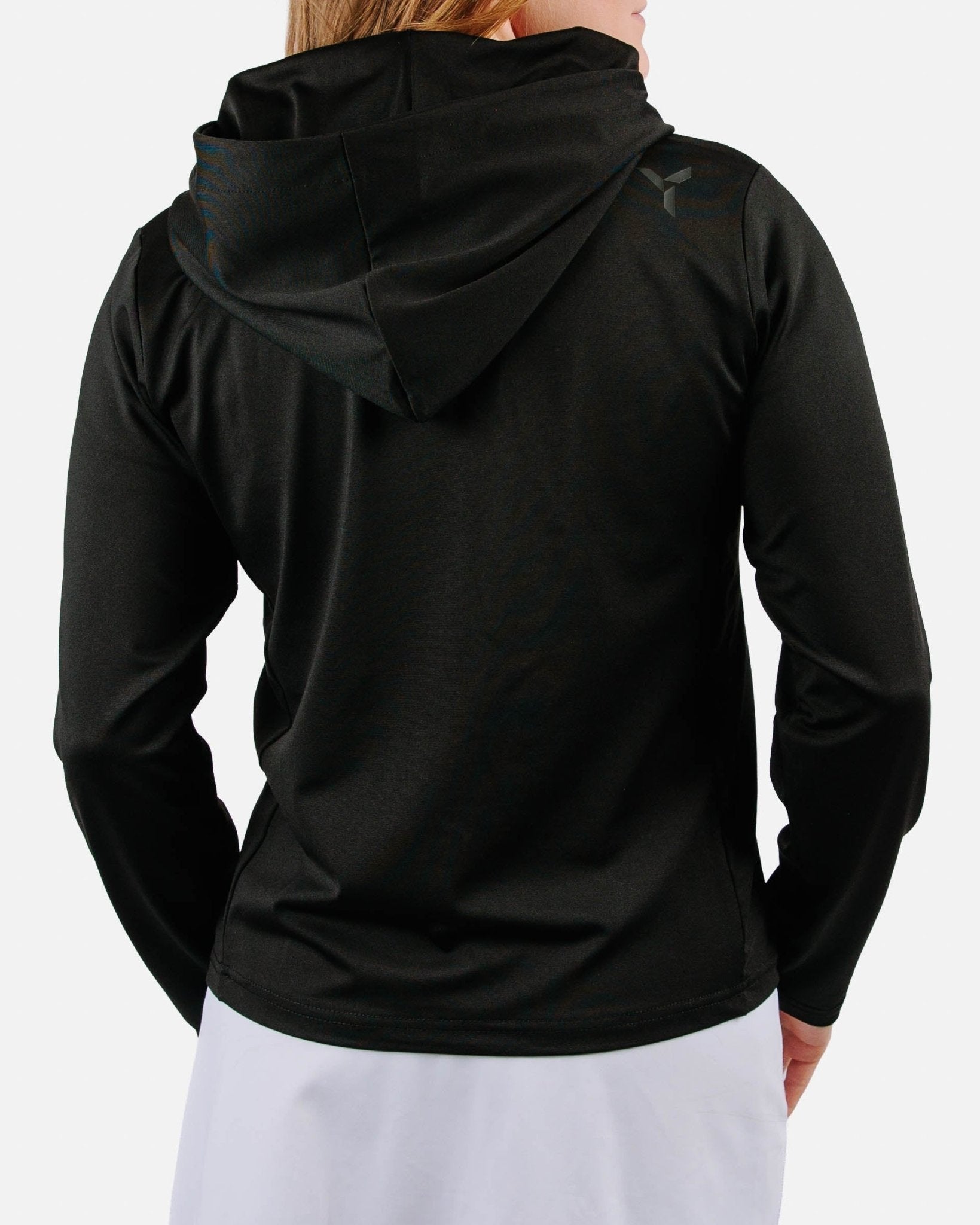 Women's Daybreak Performance Hoodie - Black - Yatta Golf