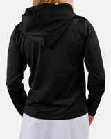 Women's Daybreak Performance Hoodie - Black - Yatta Golf