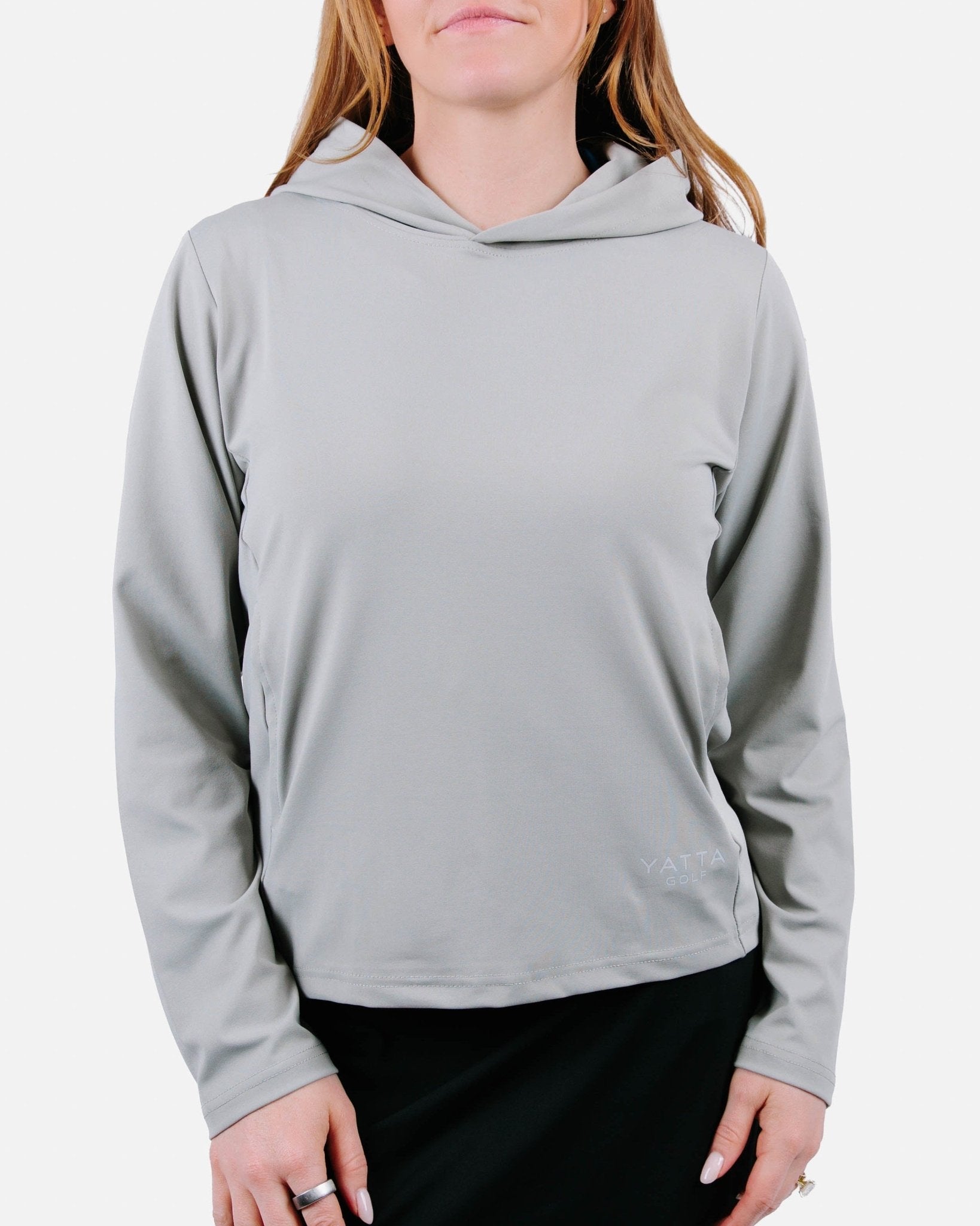 Women's Daybreak Performance Hoodie - Grey - Yatta Golf