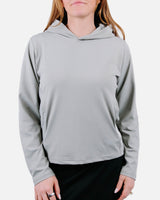 Women's Daybreak Performance Hoodie - Grey - Yatta Golf