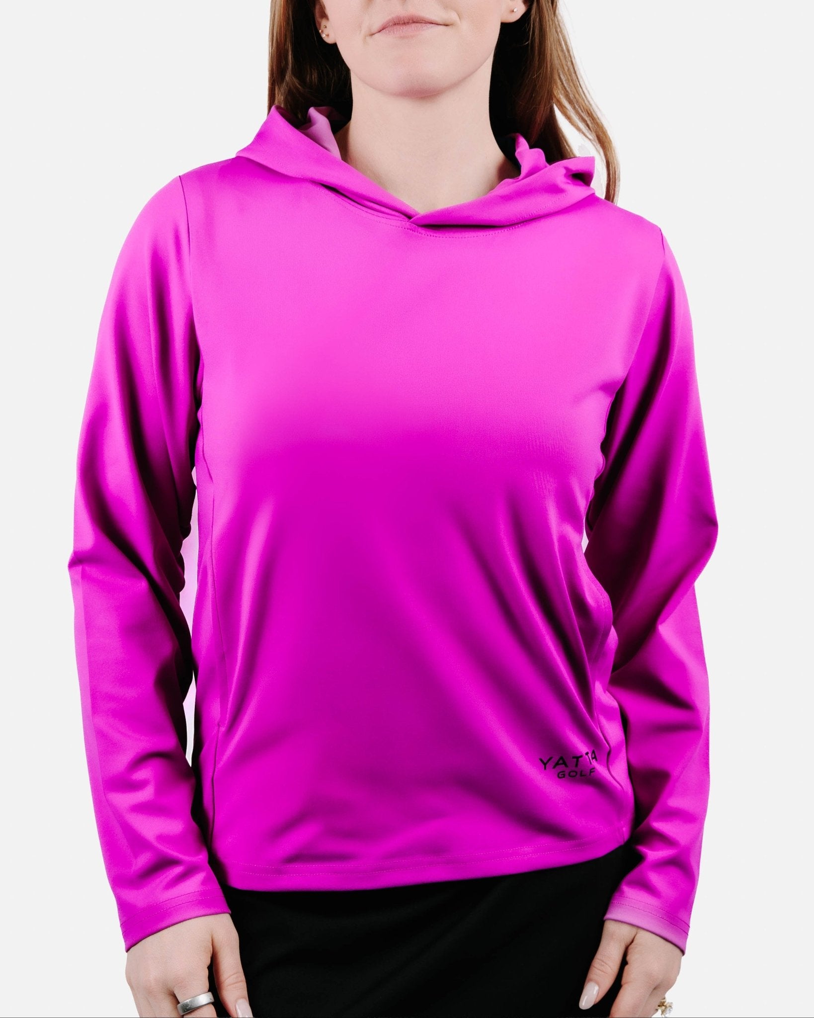 Women's Daybreak Performance Hoodie - Pink - Yatta Golf