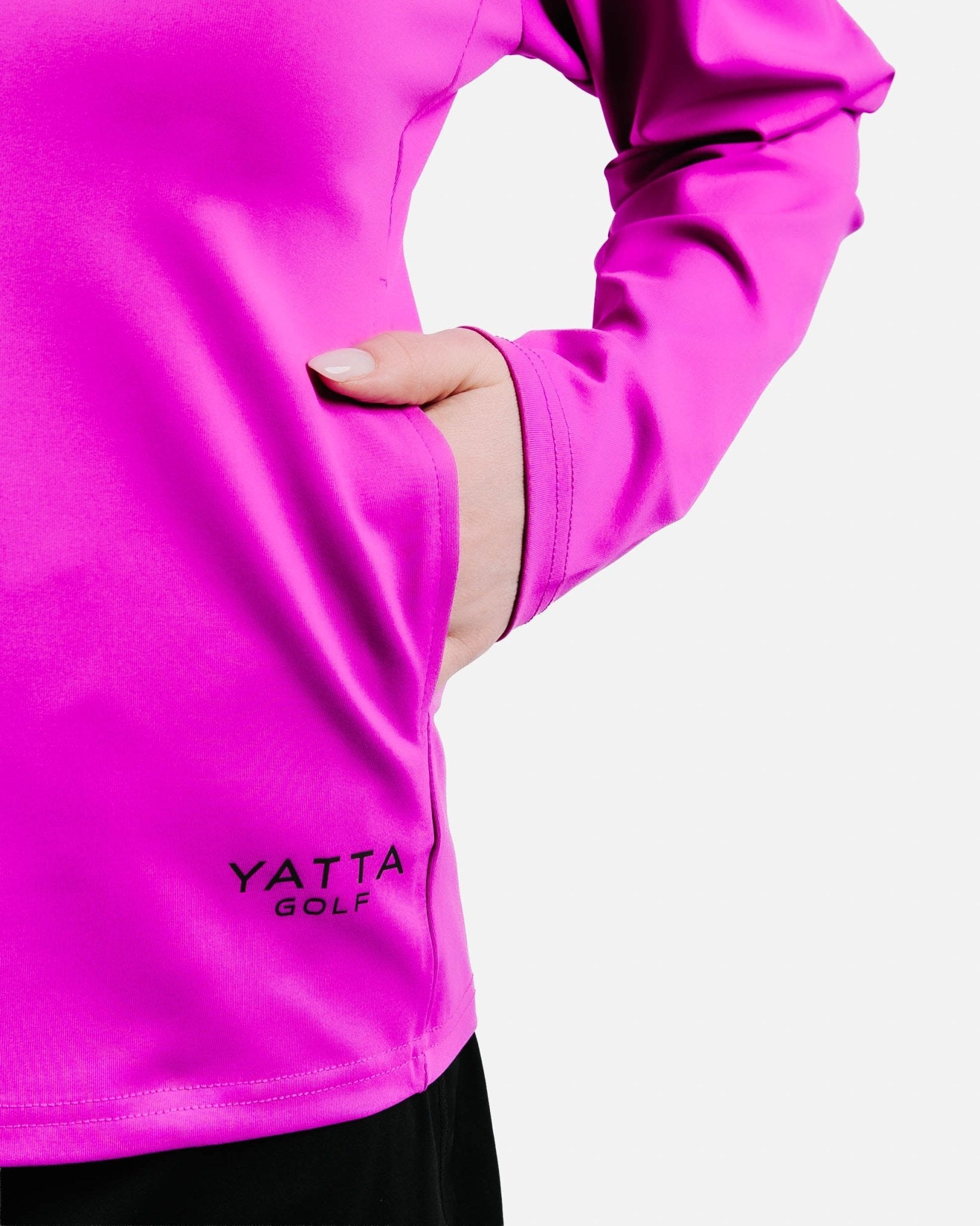 Women's Daybreak Performance Hoodie - Pink - Yatta Golf