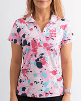 Women's Graffiti Glamour Polo Cancer Awareness Edition - Yatta Golf
