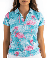 Women's Minty Mingo Polo Cancer Awareness Edition - Yatta Golf