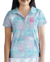 Women's Pastel Breeze Polo Cancer Awareness Edition - Yatta Golf