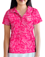 Women's Pow Polo Cancer Awareness Edition - Yatta Golf
