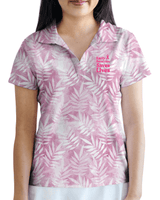 Women's Rosé Fairway Polo Cancer Awareness Edition - Yatta Golf