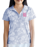 Women's Stormy Greens Polo Cancer Awareness Edition - Yatta Golf