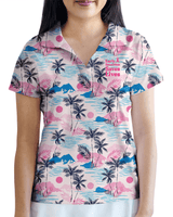 Women's Sunset Swing Polo Cancer Awareness Edition - Yatta Golf