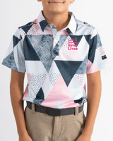 Youth Birdie Dropper Polo Cancer Awareness Edition - Yatta Golf