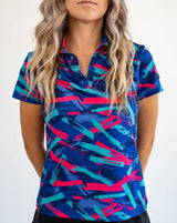 8-Track Women's Golf Polo - Yatta Golf