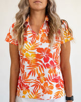 Aloha Sunrise Women's Golf Polo - Yatta Golf