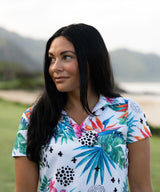 Birdies of Paradise Women's Golf Polo - Yatta Golf