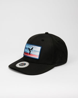 Black Patriot Golf Hat - Yatta Golf