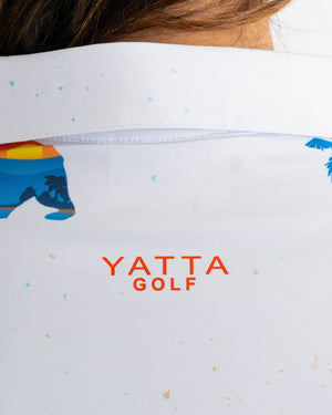 Cali Bear Women's Golf Polo. PRE-ORDER. - Yatta Golf
