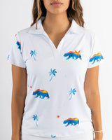 Cali Bear Women's Golf Polo. PRE-ORDER. - Yatta Golf