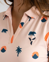 Cali Women's Golf Polo. PRE-ORDER. - Yatta Golf