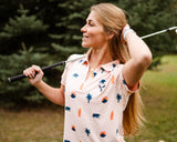 Cali Women's Golf Polo. PRE-ORDER. - Yatta Golf