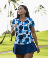 Deep Sea Women's Golf Polo - Yatta Golf
