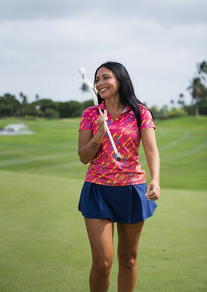 Gimme Confetti Women's Golf Polo - Yatta Golf