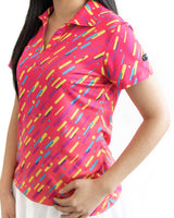 Gimme Confetti Women's Golf Polo - Yatta Golf