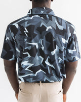 Graphite Glitch Golf Polo - Yatta Golf
