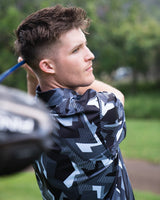 Graphite Glitch Golf Polo - Yatta Golf