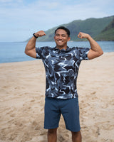 Graphite Glitch Golf Polo - Yatta Golf