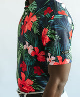 Jungle Hibiscus Golf Polo - Yatta Golf