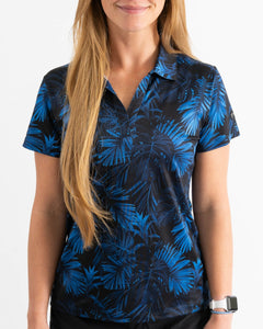 Midnight Blue Women's Golf Polo - Yatta Golf