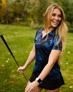 Midnight Blue Women's Golf Polo - Yatta Golf