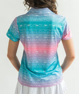 Mojave Sunset Women's Golf Polo - Yatta Golf