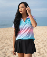 Mojave Sunset Women's Golf Polo - Yatta Golf
