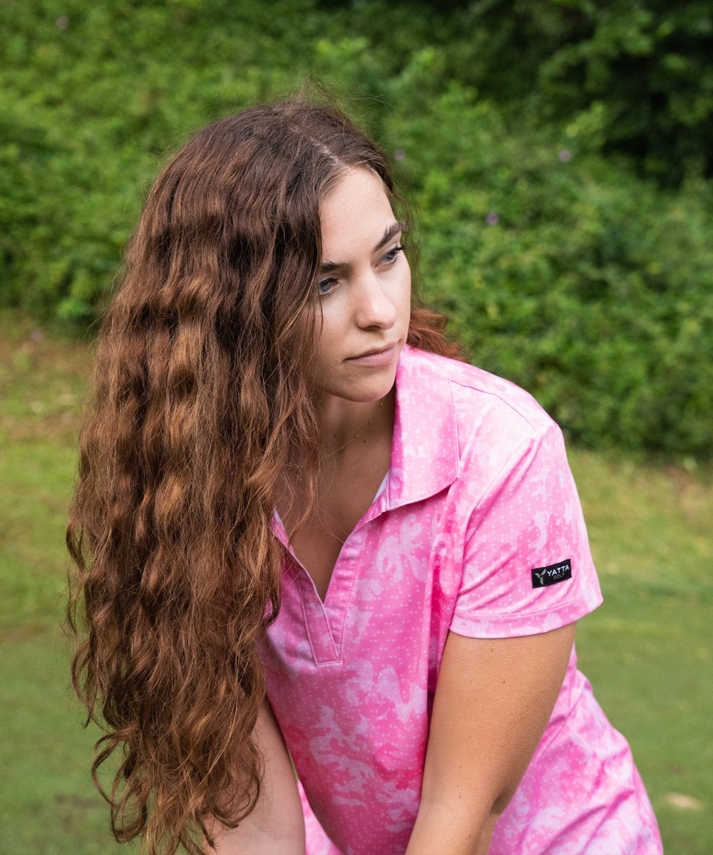 Pink Paw Women's Golf Shirts