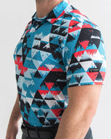 Prismatic Golf Polo - Yatta Golf