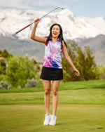 Purplicious Women's Sleeveless Golf Polo - Yatta Golf