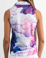 Purplicious Women's Sleeveless Golf Polo - Yatta Golf