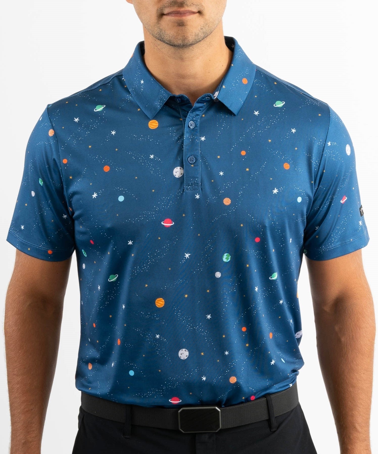 Space Golf Polo Shirt - Space Man. Seriously Great Polos. Only $39.95. –  Yatta Golf
