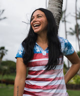 The Patriot Women's Golf Polo - Yatta Golf