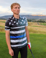 Thin Blue Line Golf Polo - Yatta Golf