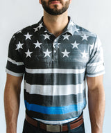 Thin Blue Line Golf Polo - Yatta Golf