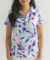 Tropical Twilight Women's Golf Polo - Yatta Golf