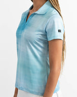 Vintage Blue Women's Golf Polo - Yatta Golf